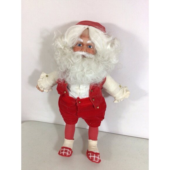 Danbury Mint Porcelain Santa Claus at his Workbench Doll 20" Figurine Figure - Picture 4 of 5
